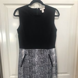 Loft Dress - Black Top/Tweed Bottom